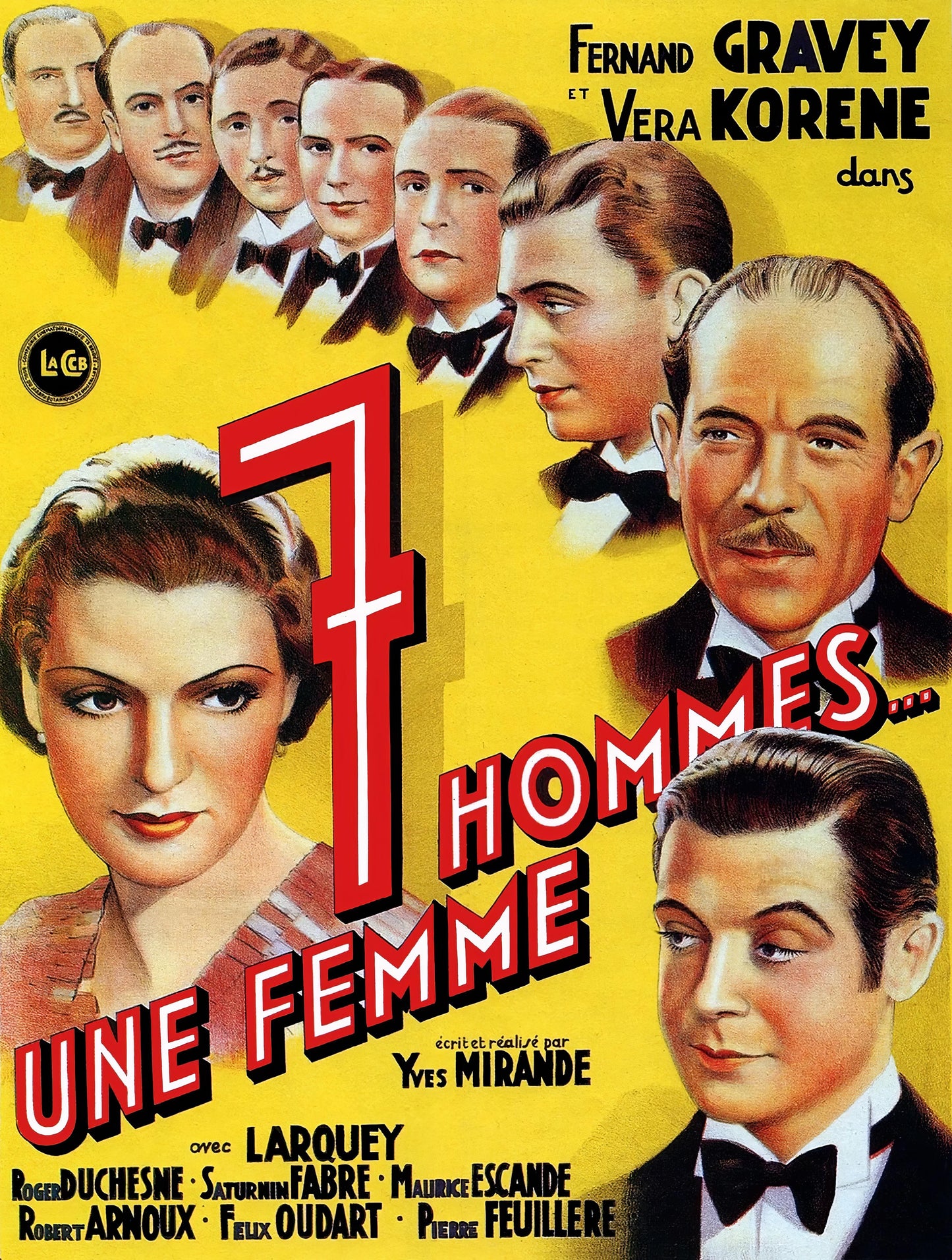 Seven Men, One Woman (1936) Movie Magnet