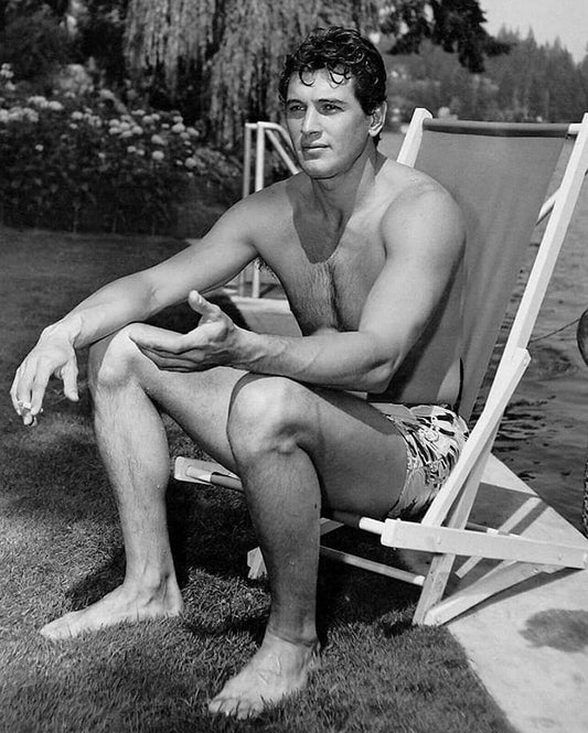 Sexy Actor Rock Hudson Classic Hollywood Icon Keychain Keychain Print