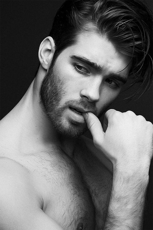 Shades Sexy Male Model Fashion Painting Print Jigsaw Puzzle