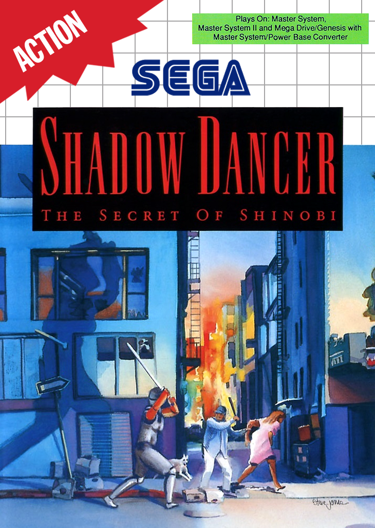 Shadow Dancer The Secret Of Shinobi Sega Master System Print Poster