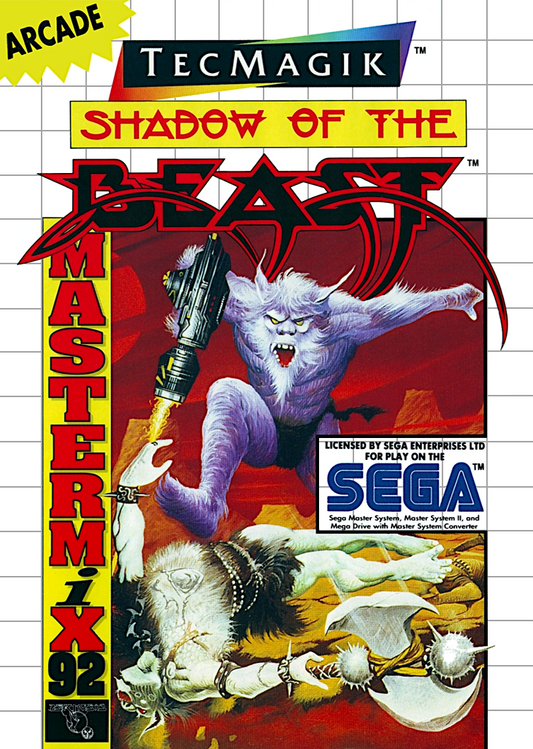 Shadow Of The Beast Sega Master System Print Poster