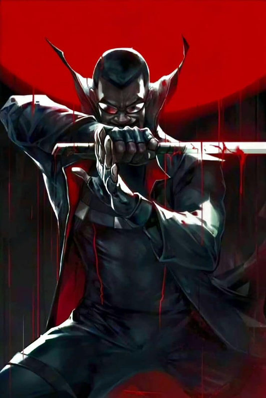 Shadowed Samurai With Sword Print Poster