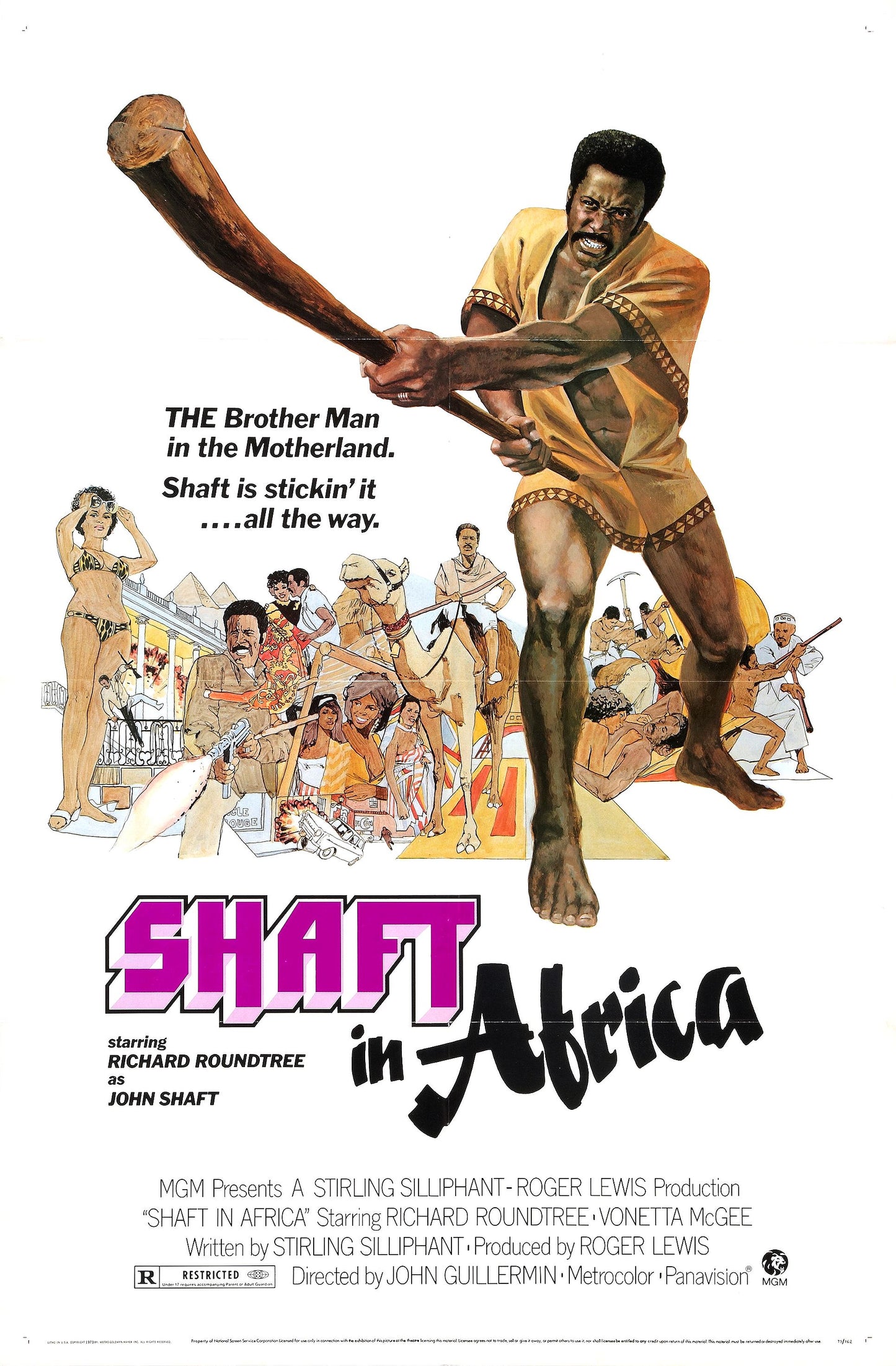 Shaft In Africa 01 Movie Magnet