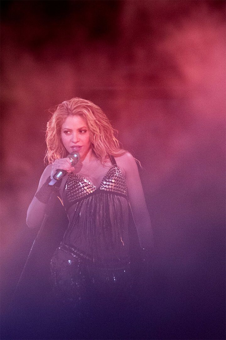 Shakira In Concert Sexy Singer Hot Painting Jigsaw Puzzle
