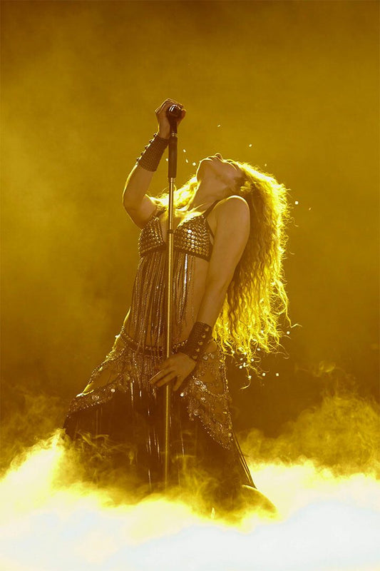 Shakira In Concert Sexy Singer Woman Painting Jigsaw Puzzle