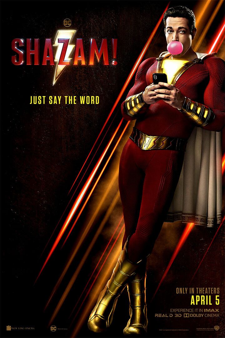 Shazam 2019 Comics Zachary Levi Hero Movie Room Wall Decor Jigsaw Puzzle