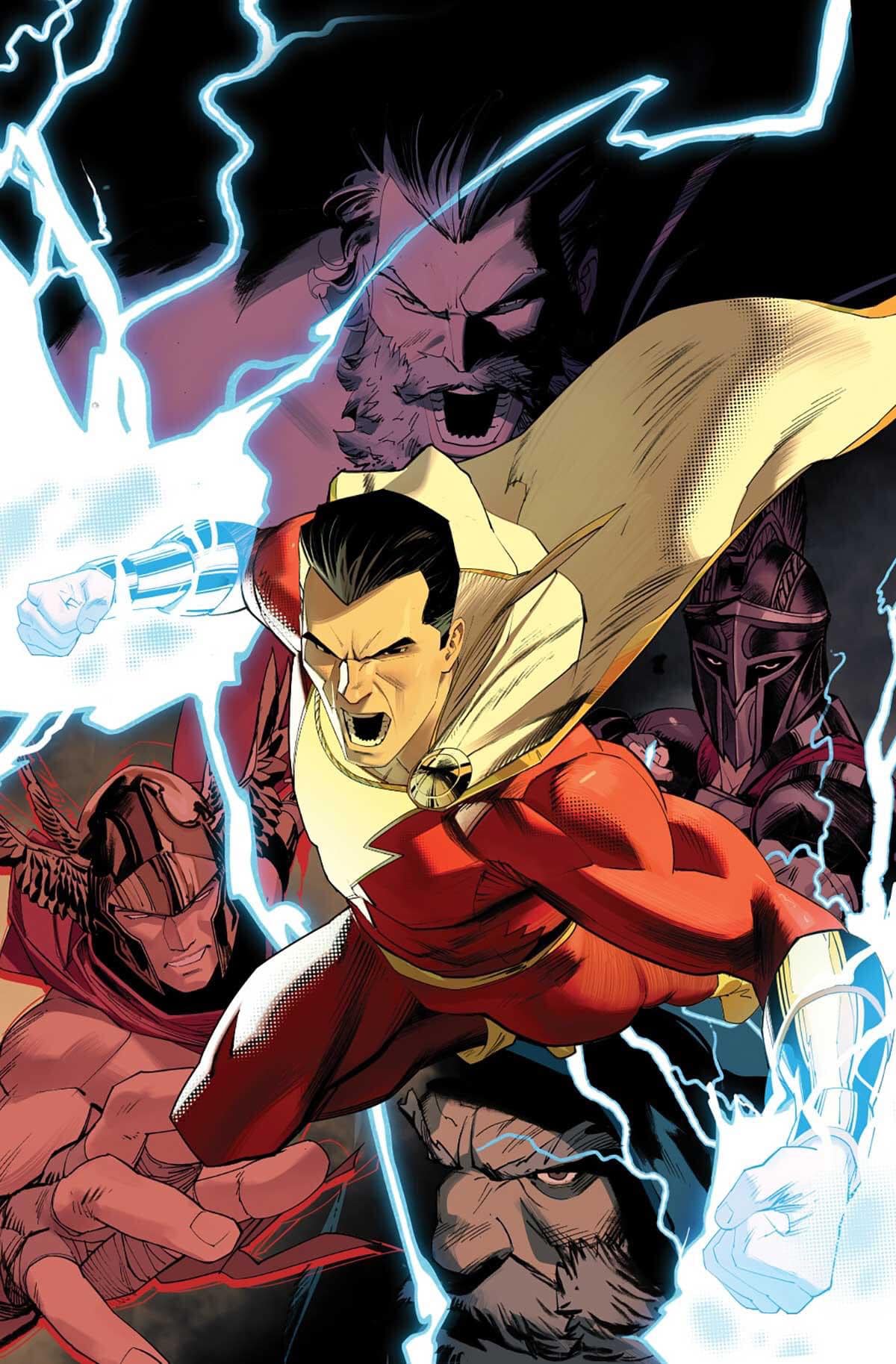 Shazam Action Comic Hero Print Poster