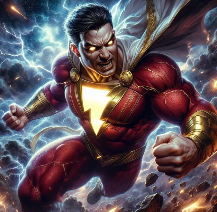 Shazam Action Pose Jigsaw Puzzle
