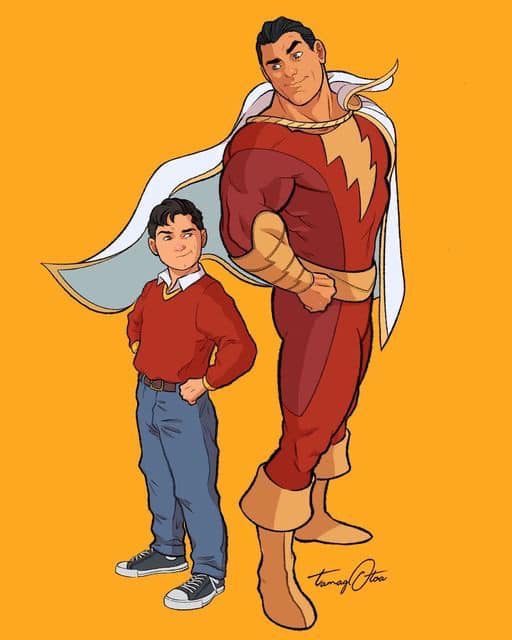 Shazam Character Artwork Print Poster
