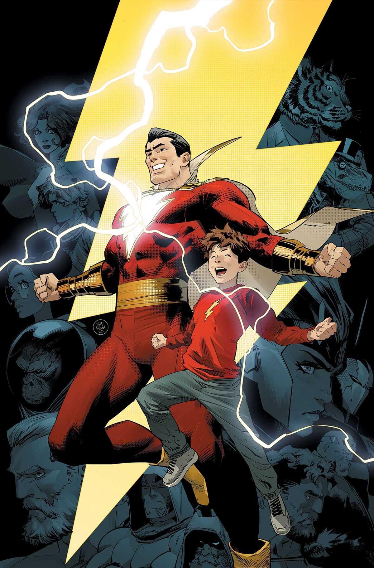 Shazam Comic Cover Hero Friendship Print Poster