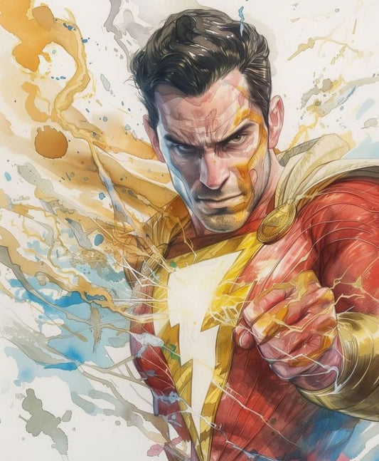Shazam Commission Artwork Print Poster