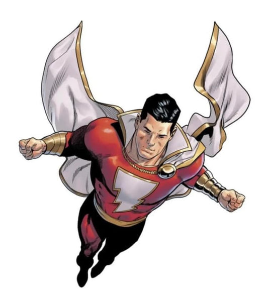 Shazam Flying Portrait Print Poster