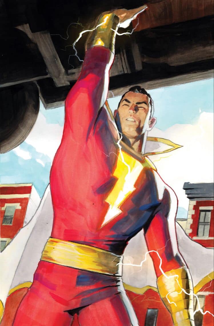 Shazam Hero Pose Lightning Jigsaw Puzzle