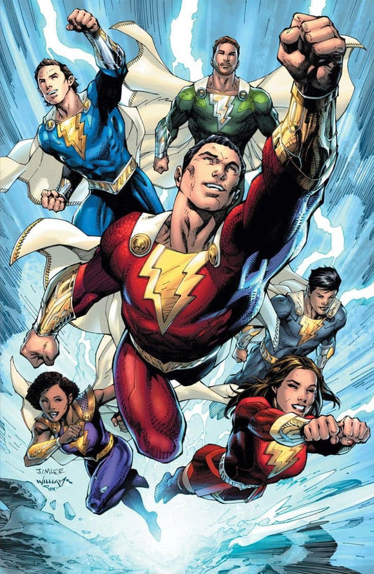 Shazam Hero Team Flight Print Poster
