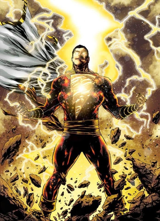 Shazam Superhero Lightning Action Print Poster