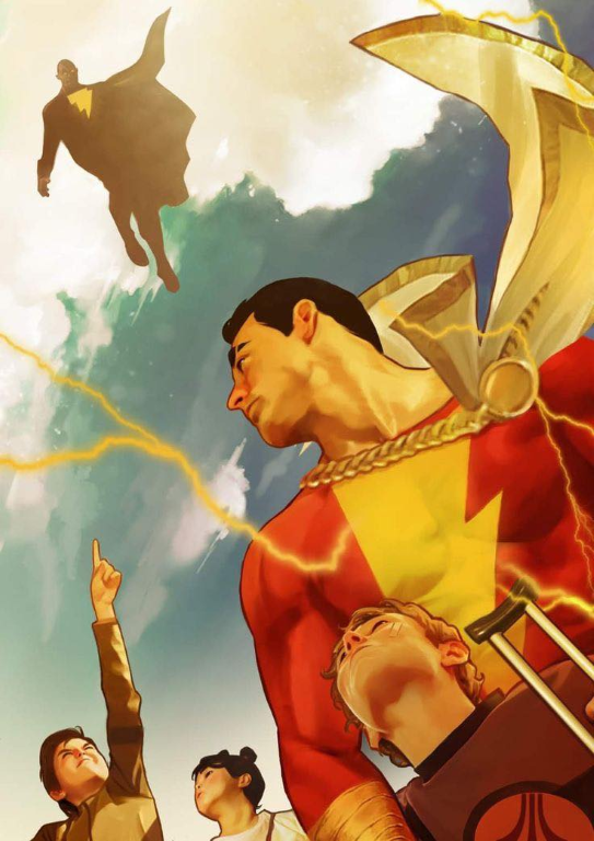 Shazam Group Lightning 1 Print Poster