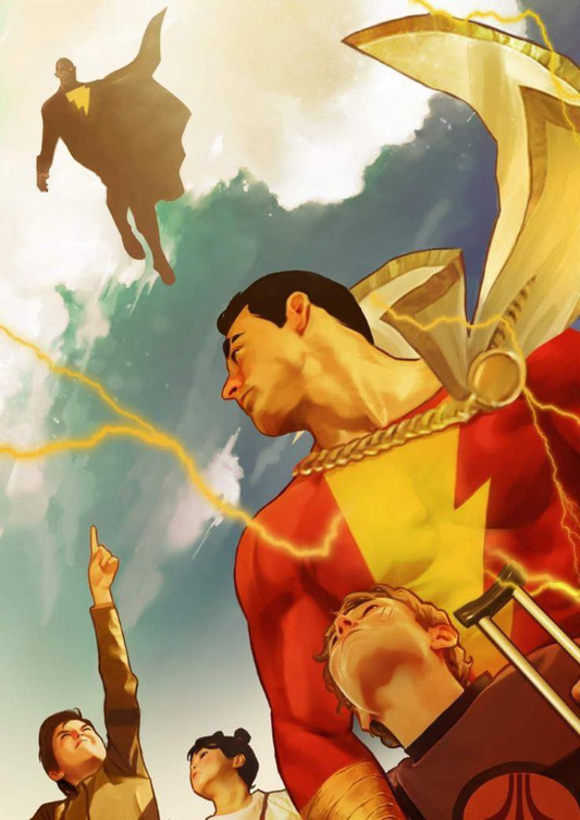 Shazam Group Lightning 1 Print Poster