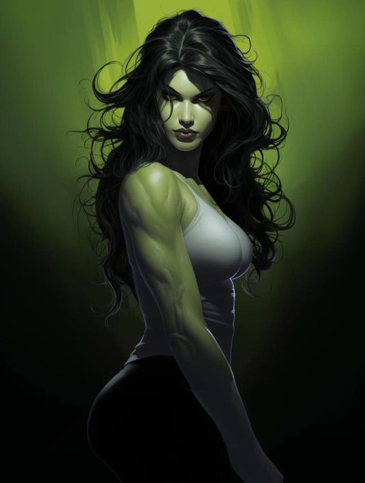 She Hulk Portrait Print Poster