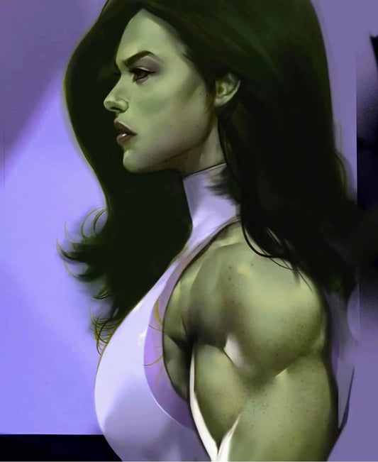 She Hulk Profile Art Print Poster