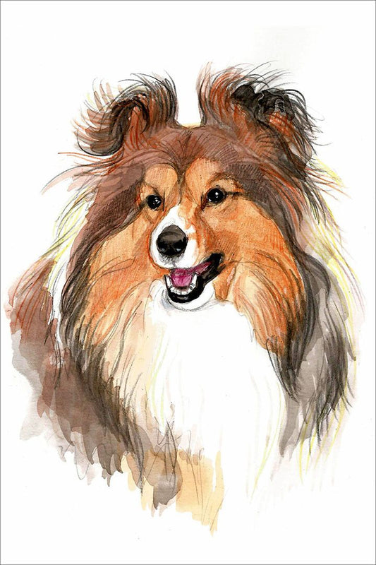Sheltie Sunflower Picture Dog Breed Small Animal Jigsaw Puzzle