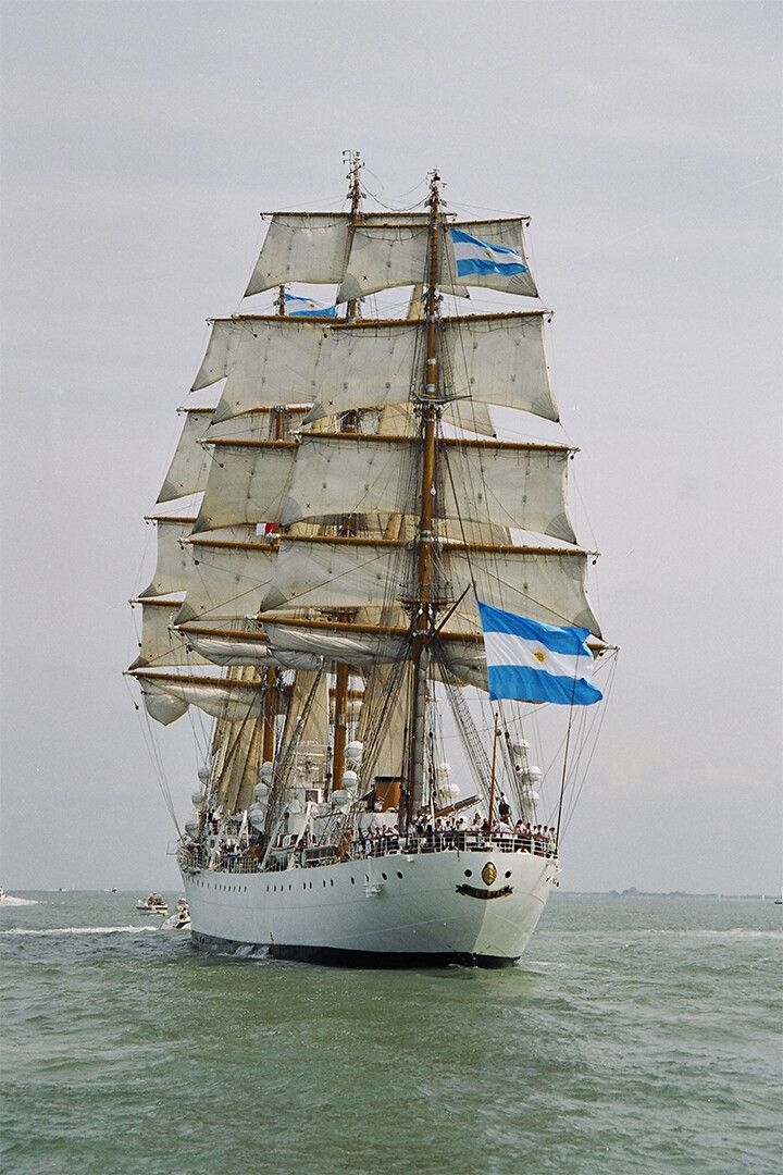 Ship With Sails Furled Watercraft Painting Print Jigsaw Puzzle