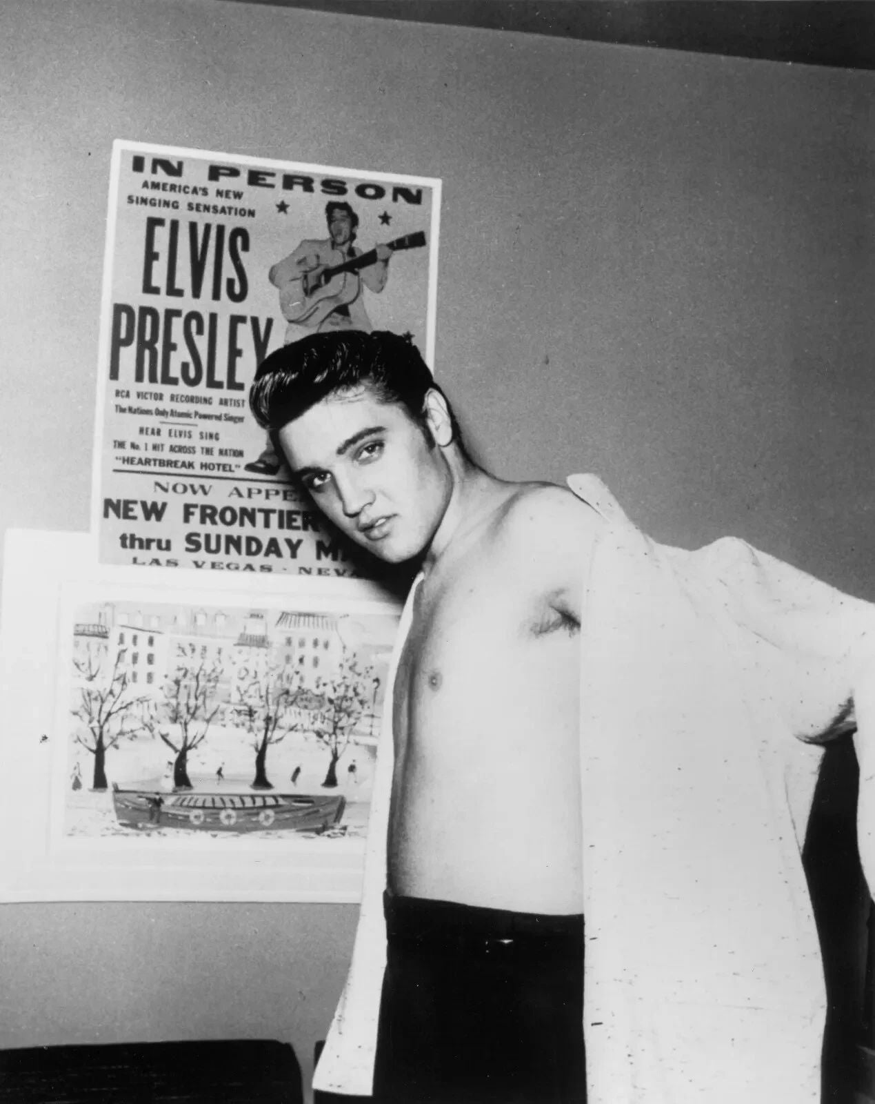 Shirtless Elvis Presley King Of Rock Rare Picture Poster Photo Print