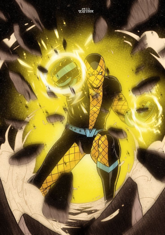 Shocker Suit Energy Powers 753 Print Poster