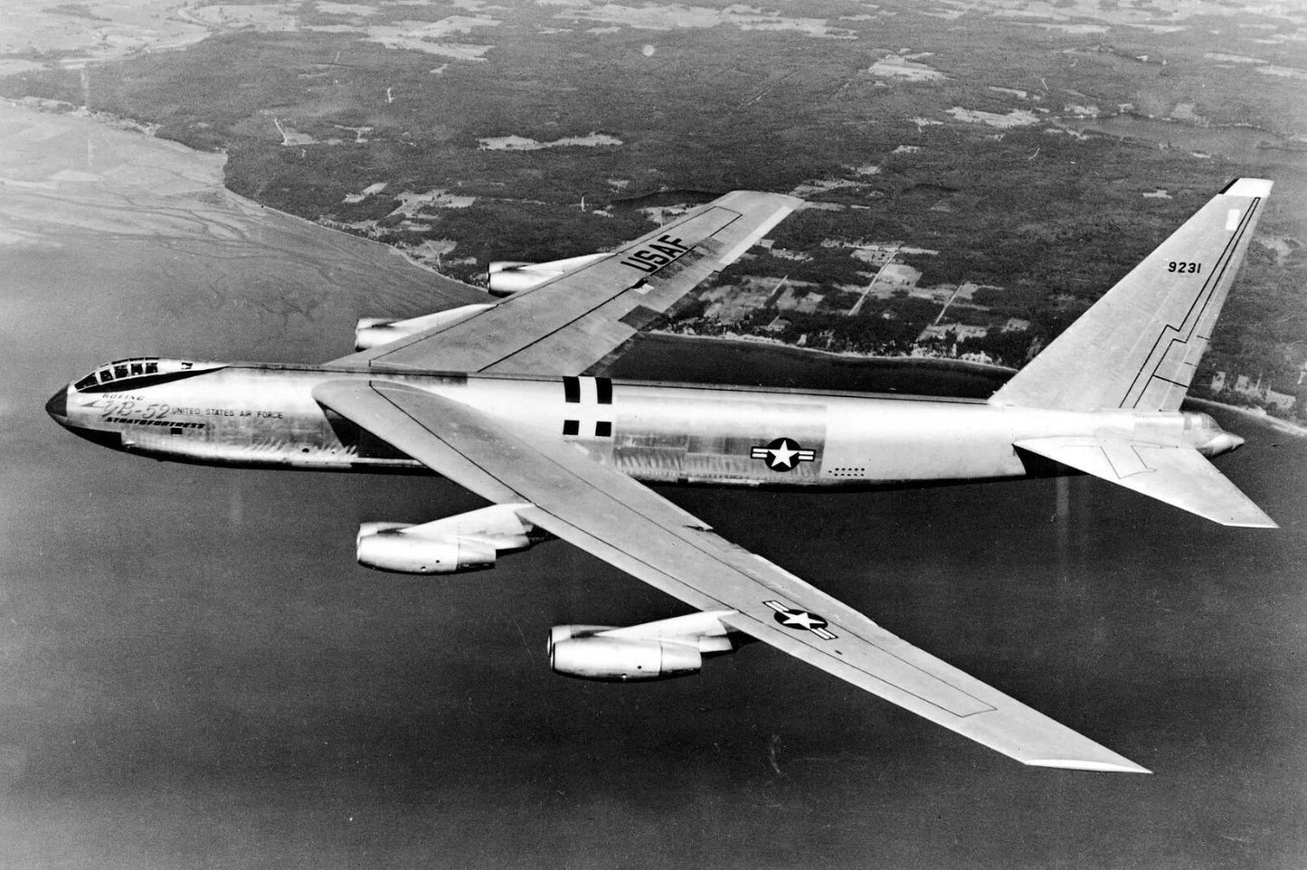 Side View Of Yb 52 Bomber United States Airforce Jet Poster Picture Photo Print