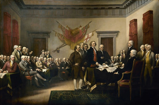 Signing Declaration Of Independence Founding Fathers Jefferson Hancock Magnet