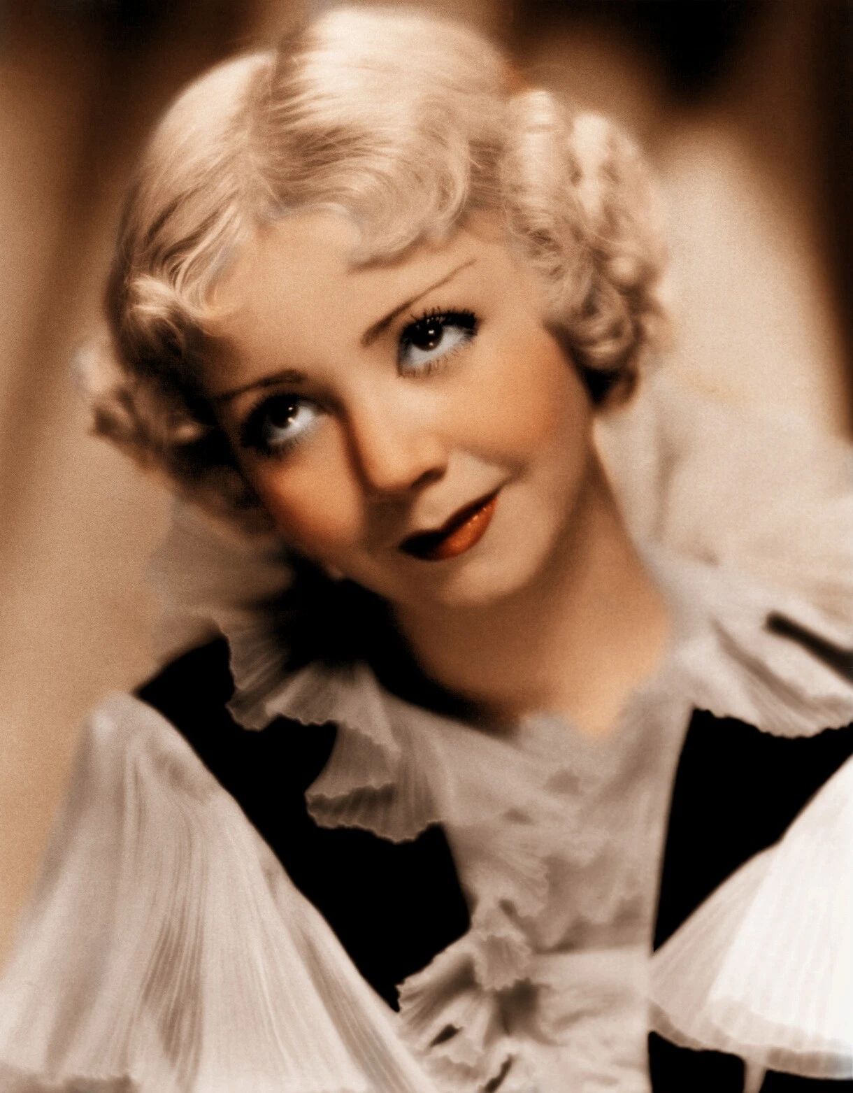 Silent Movie Actress Alice White Pin Up Colorized Picture Keychain