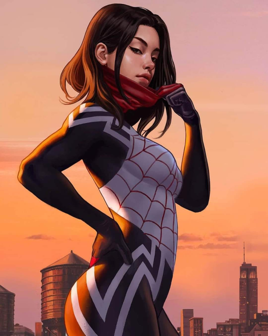 Silk Sunset Pose 115 Print Poster