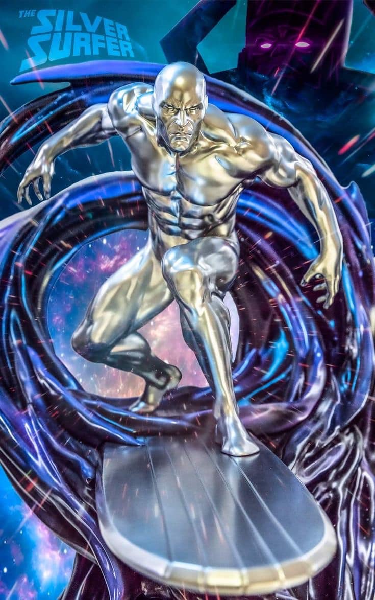 Silver Surfer Figurine Print Poster