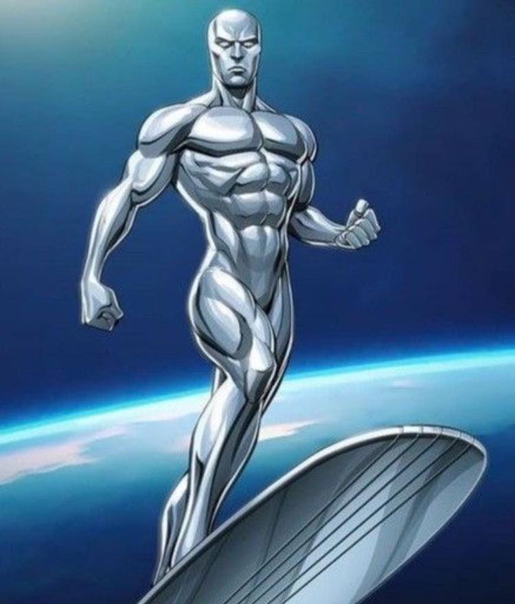 Silver Surfer Space Scene Jigsaw Puzzle