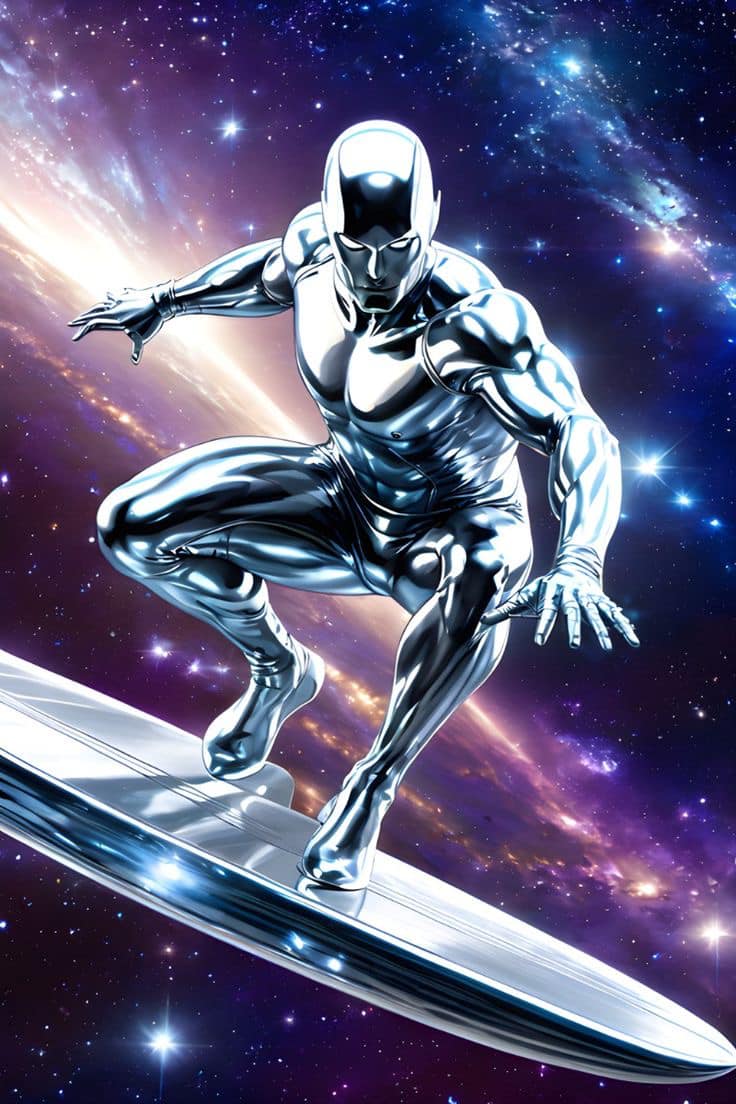 Silver Surfer Space Surfing (2) Jigsaw Puzzle