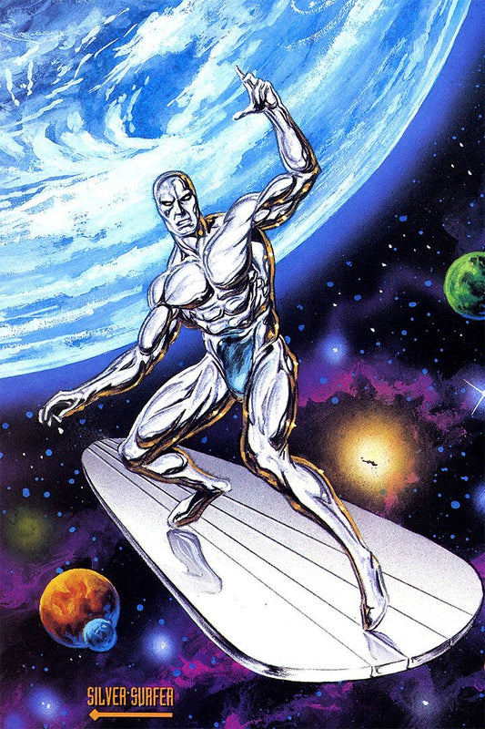 Silver Surfer Cosmic Universe Art Print Decor Jigsaw Puzzle