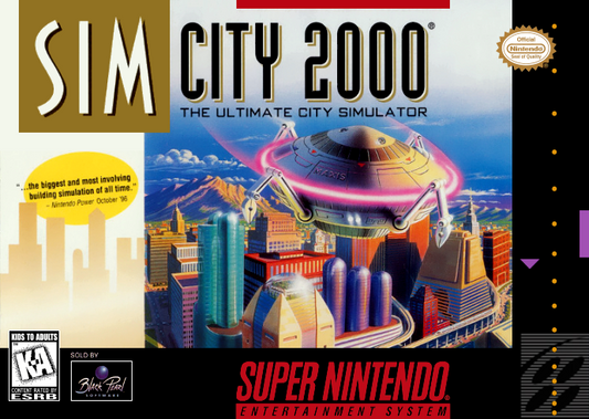 Simcity 2000 (Usa) Snes Print Poster
