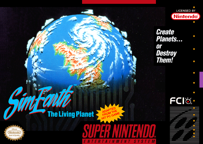 Simearth The Living Planet (Usa) Snes Print Poster