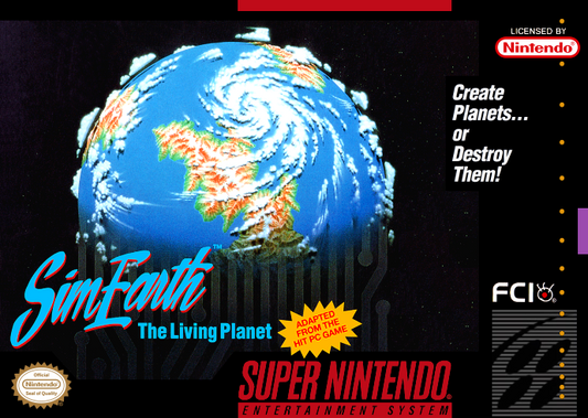 Simearth The Living Planet (Usa) Snes Print Poster