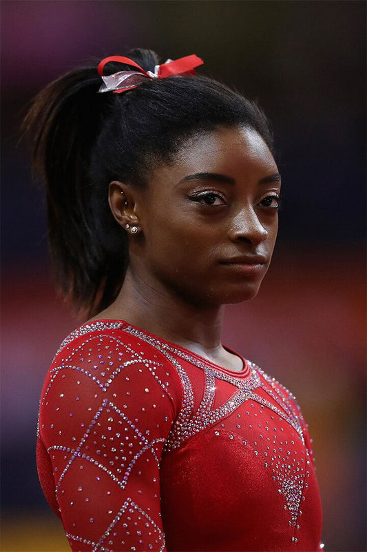 Simone Biles Famous Gymnastics Athlete Sports Jigsaw Puzzle