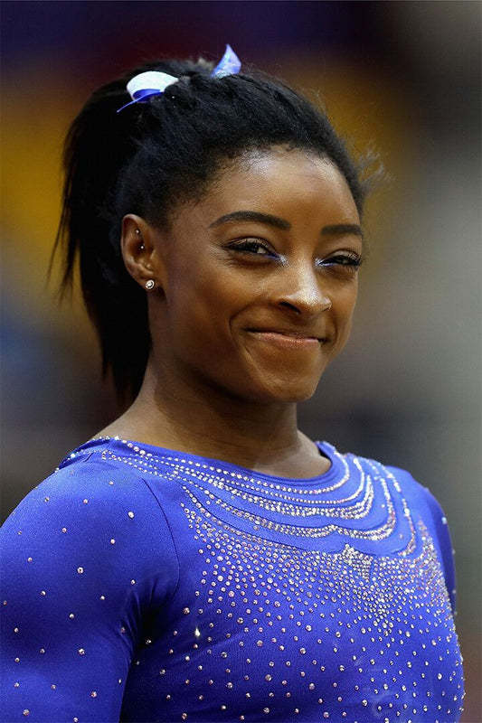 Simone Biles Female Gymnastics Athlete Medal Jigsaw Puzzle