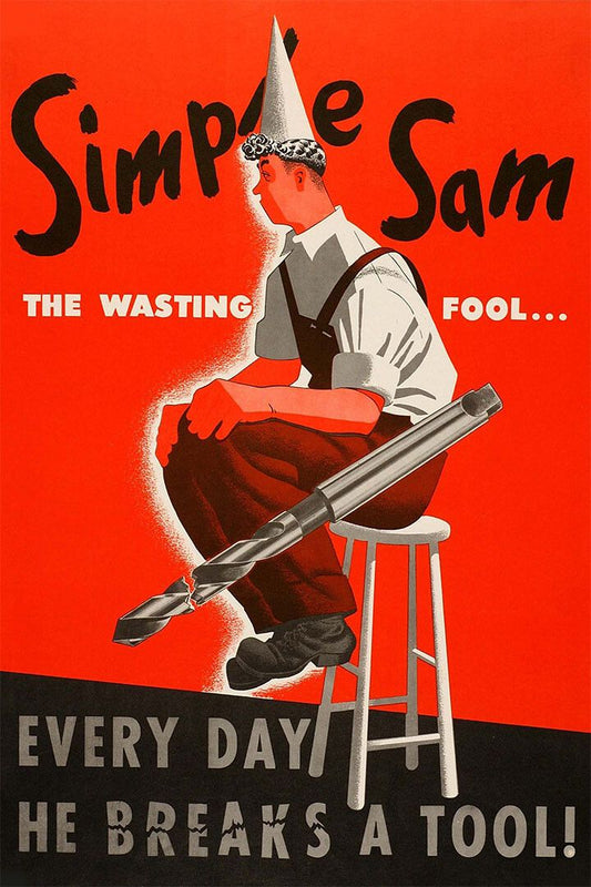 Simple Sam Every Day He Breaks A Tool 1940S Ww2 Industrial Jigsaw Puzzle