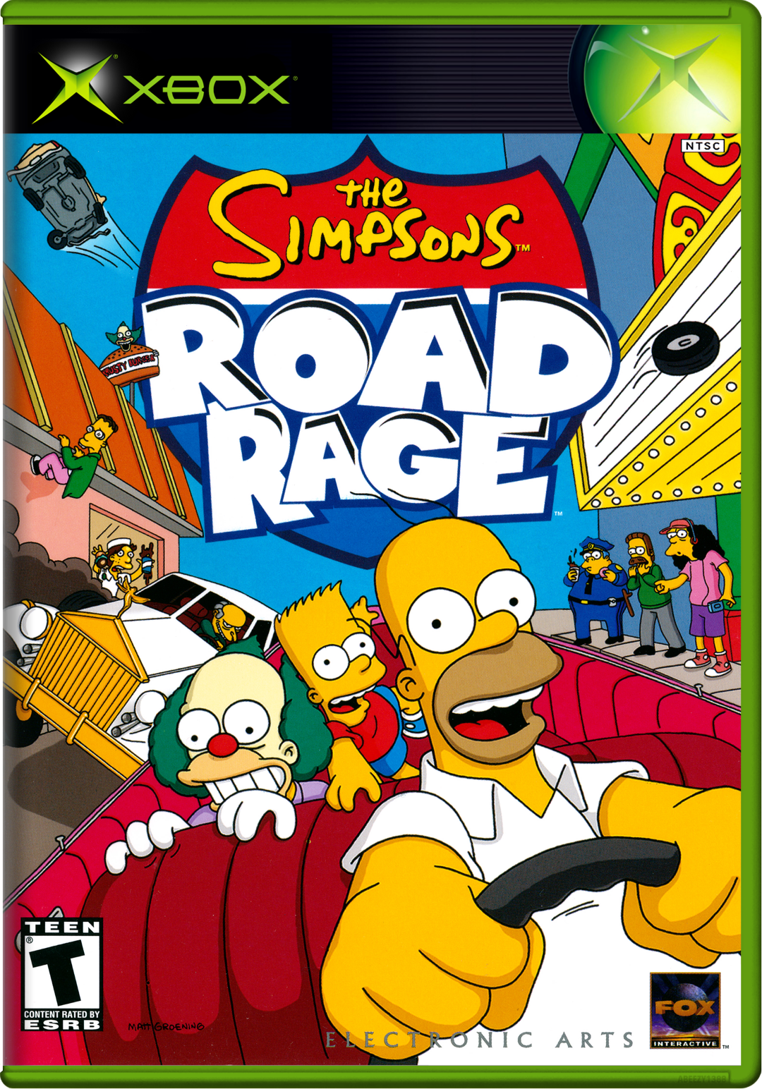 Simpsons, The Road Rage Xbox Print Poster