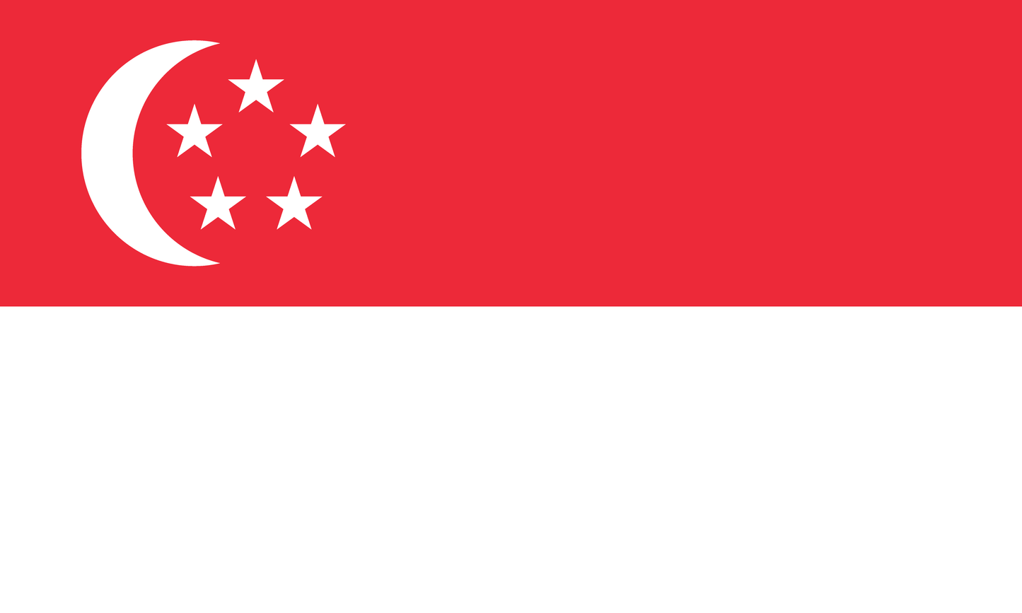 Singapore Flag Print Poster