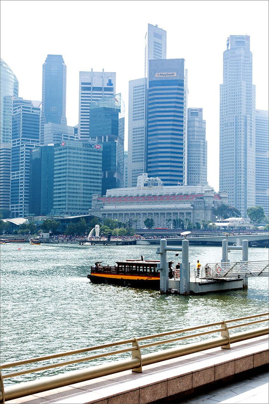 Singapore Skyline And Harbor City State Print Jigsaw Puzzle