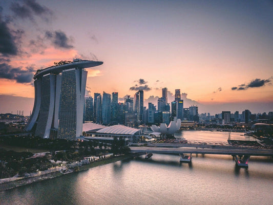 Singapore Skyline City Skyscraper Buildings Poster Photo Picture Print
