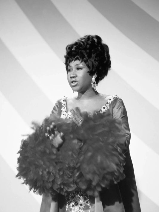 Singer Aretha Franklin Queen Of Soul Classic Picture Keychain Print