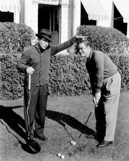 Singer Actor Bing Crosby And Bob Hope Glossy Keychain Print PGA Keychain
