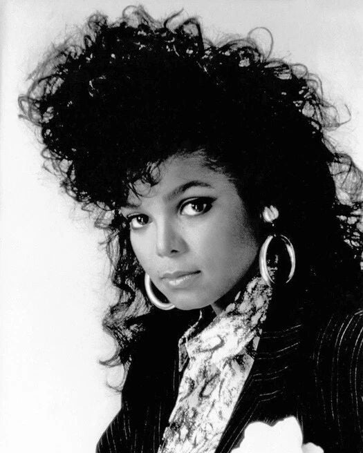 Singer, Actress Janet Jackson Glossy Keychain Musical Print 1986 Keychain