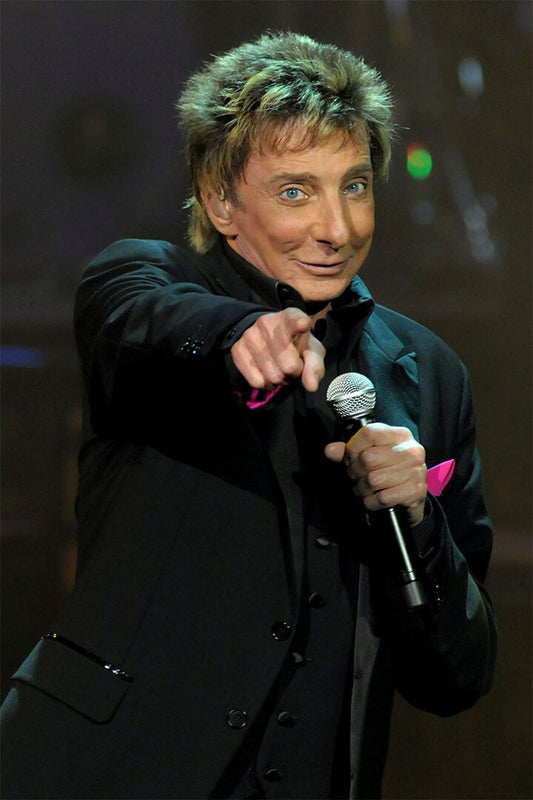 Singer And Songwriter Barry Manilow In Concert Wall Home Decor Jigsaw Puzzle