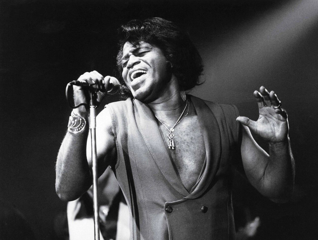 Singer James Brown Godfather Of Soul Classic Picture Keychain Print